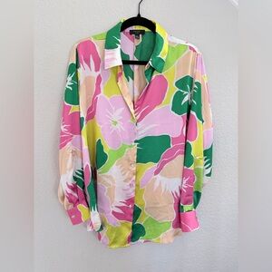 Haver London floral button-down shirt